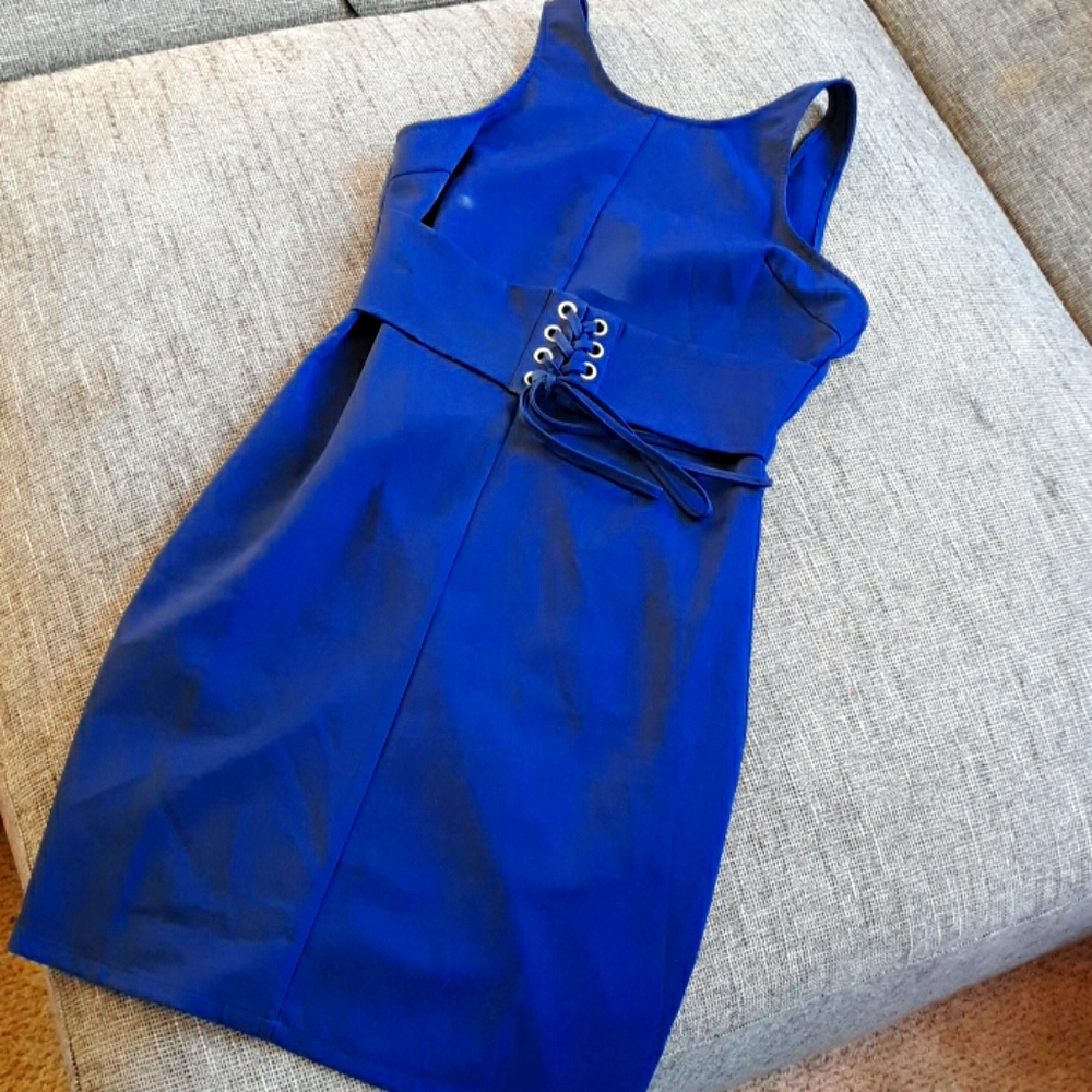 Navy cocktail dress